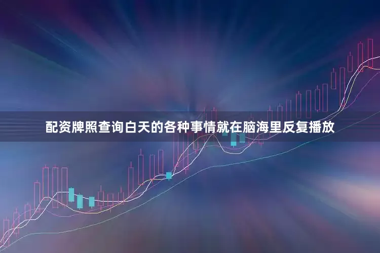 配资牌照查询白天的各种事情就在脑海里反复播放